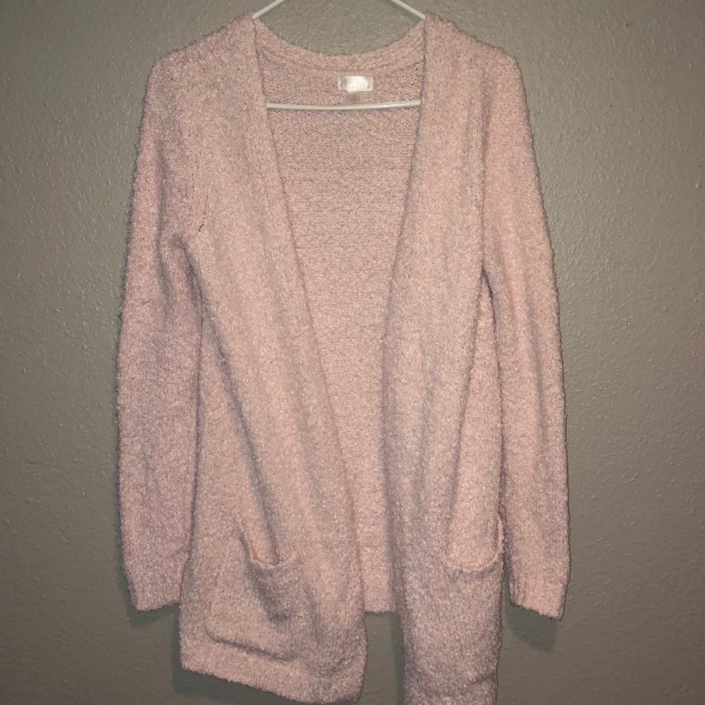 Super soft light pink cardigan